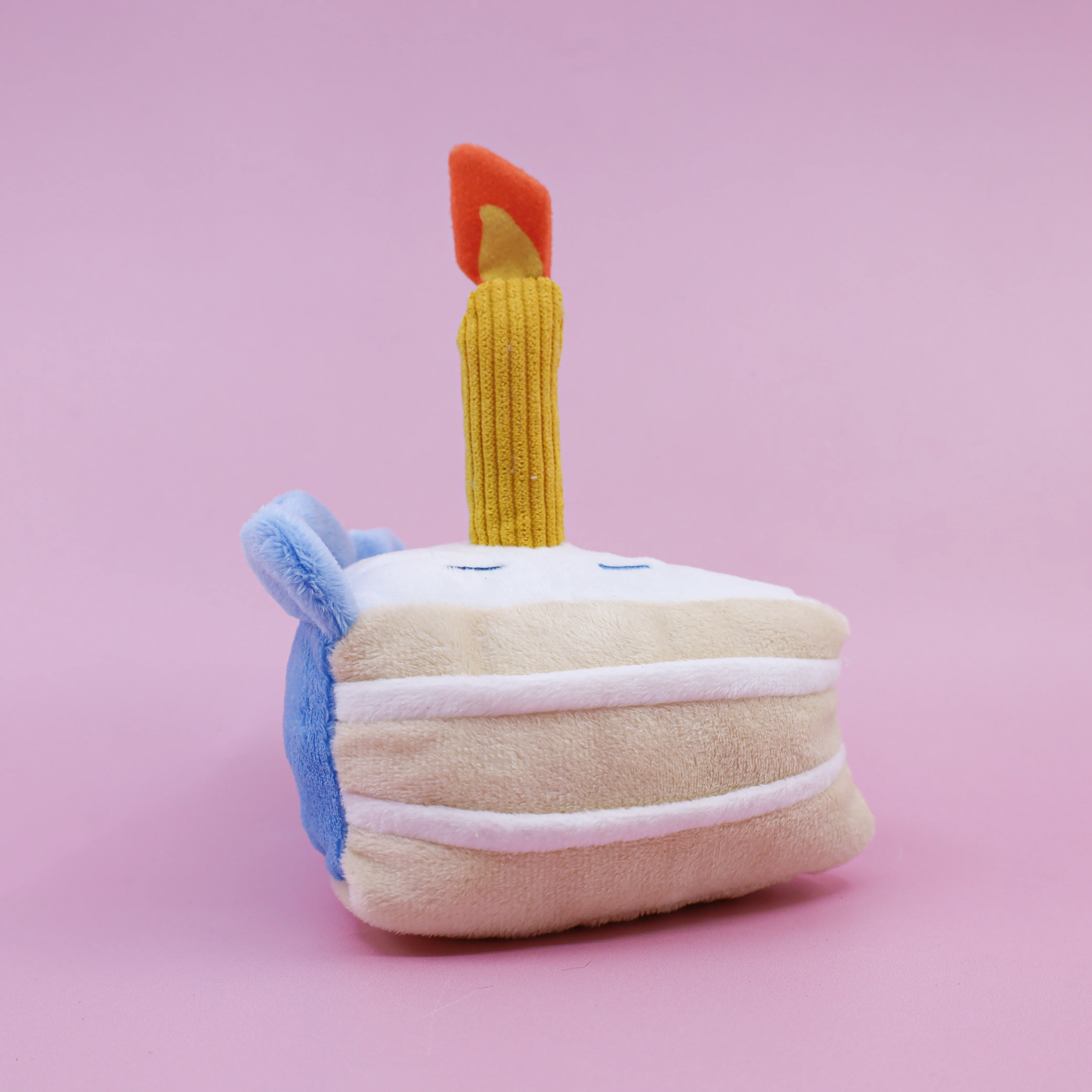 Happy Birthday Cake Squeaky Toy - Blue - Image 2