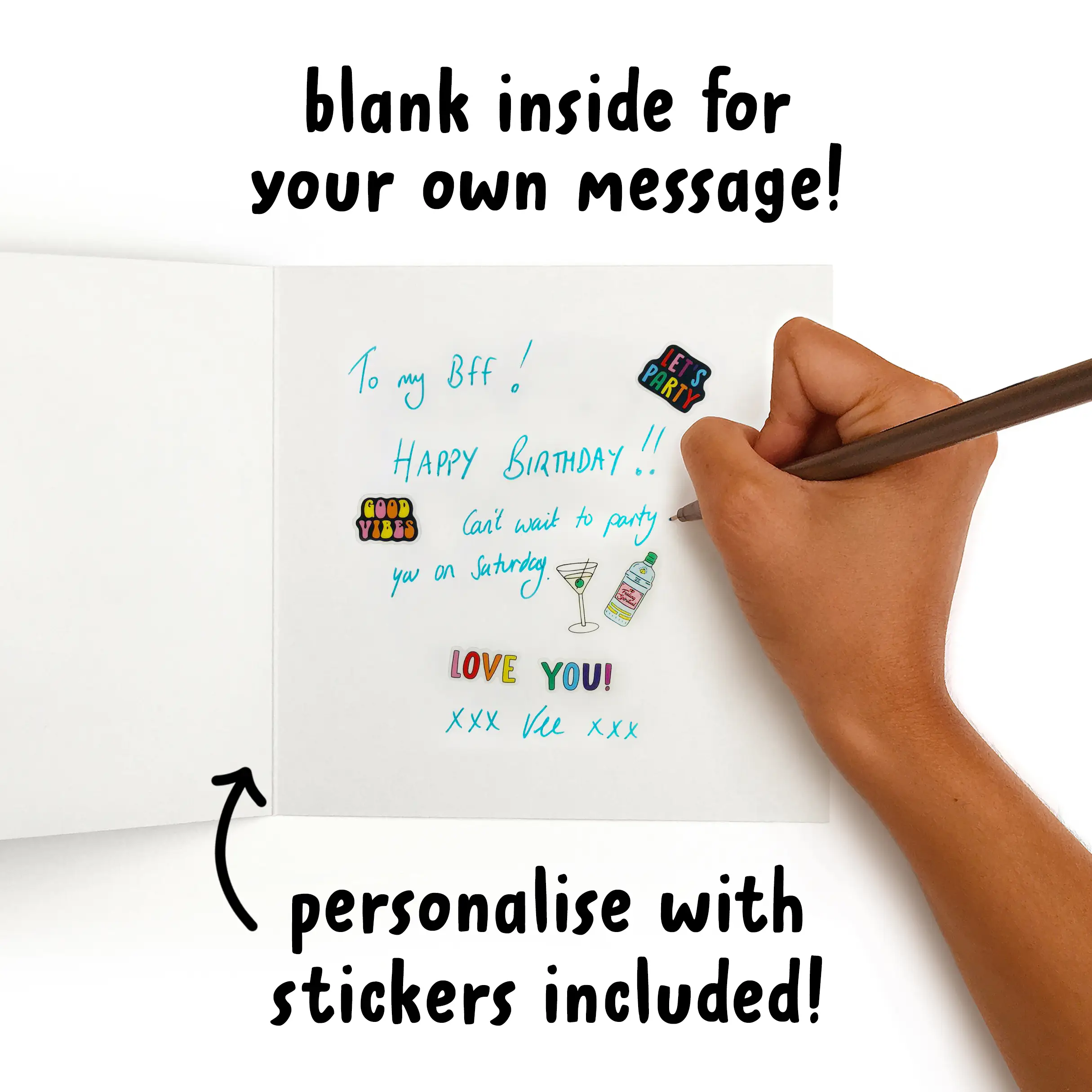 Knocks Your Plants Off: Greeting Card - Image 2